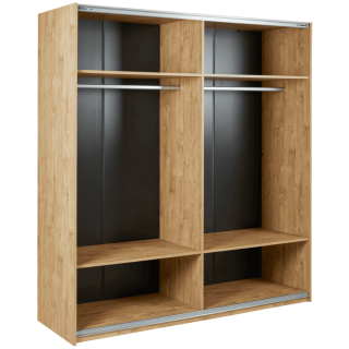 Armoire 2 portes coulissantes Clara golden oak