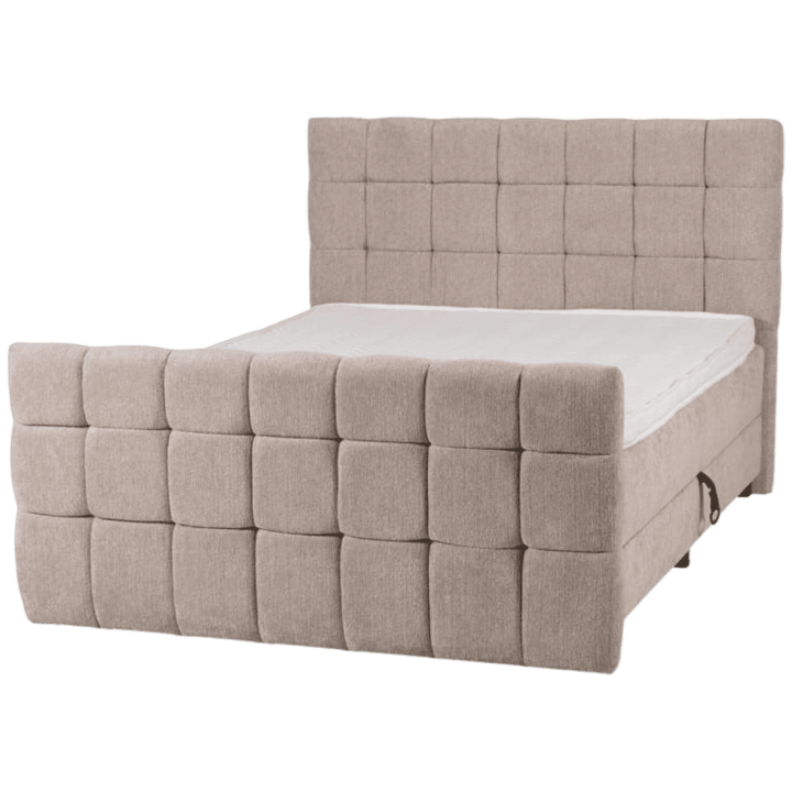 Lit Boxspring - 180 x 200 cm - Boston avec coffre