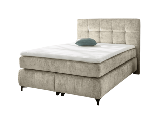 Beatrice - Lit box complet 140 x 200 cm Chenille beige