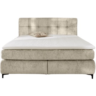 Beatrice - Lit box complet 140 x 200 cm Chenille beige