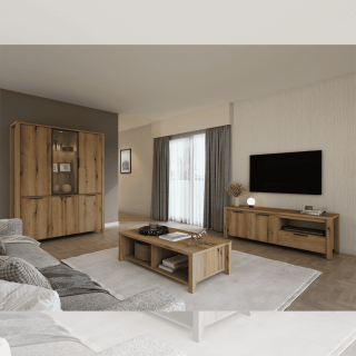 Meuble tv chêne Bordo