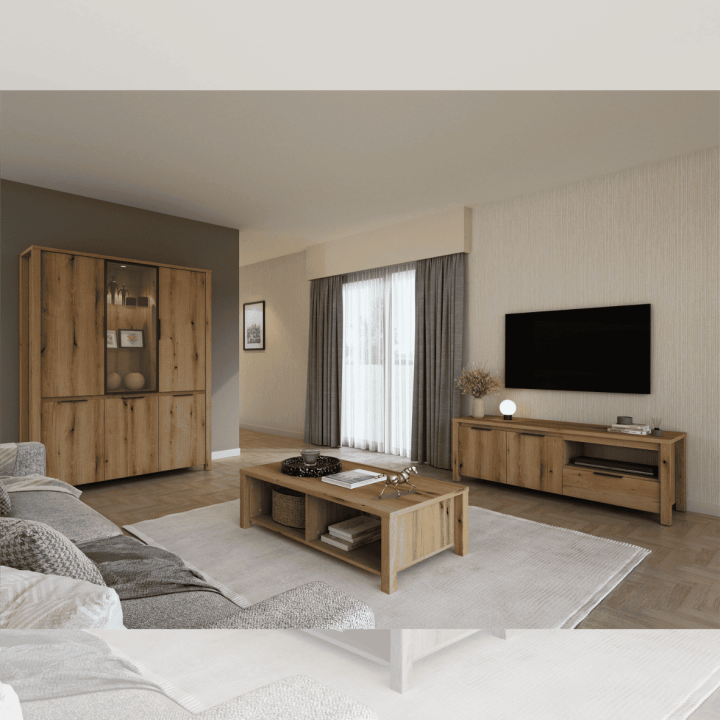 Meuble tv chêne Bordo