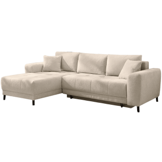 Canapé d'angle convertible Beverly beige