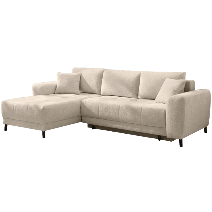 Canapé d'angle convertible Beverly beige