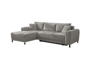 Canapé d'angle convertible Beverly chenille gris