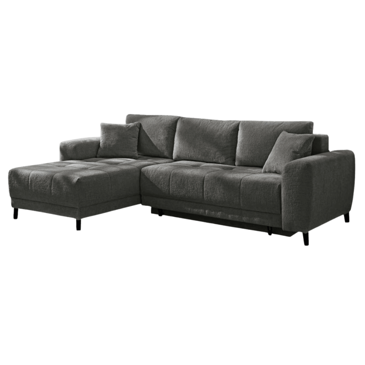 Canapé convertible Beverly chenille gris foncé