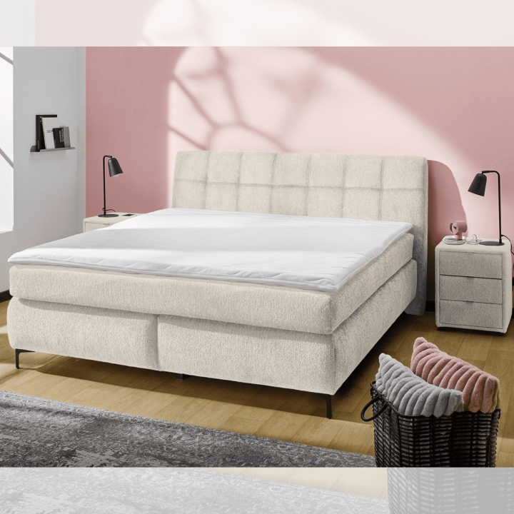 Lit boxspring 140x200 cm Gitta Greige