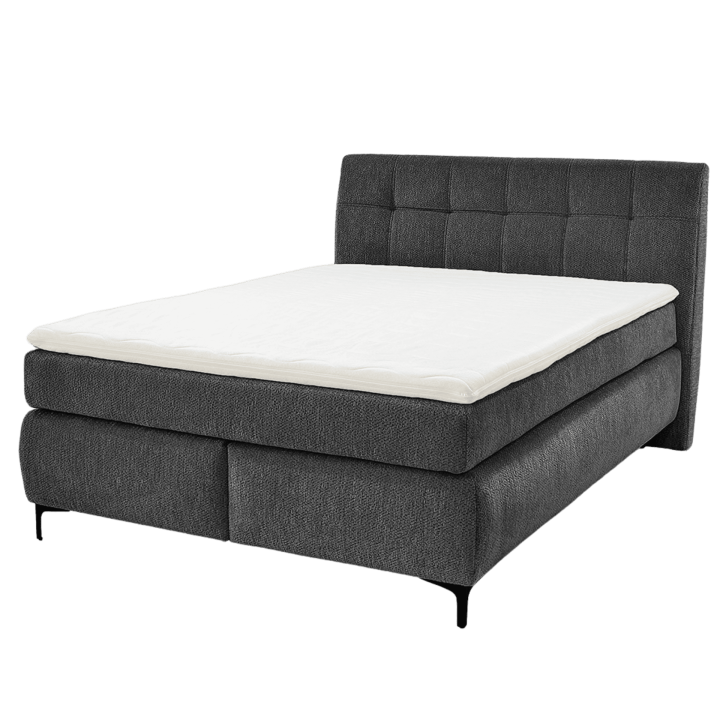 Lit boxspring Gitta 140x200 cm Gris