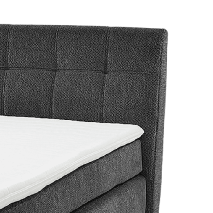 Lit boxspring Gitta 140x200 cm Gris