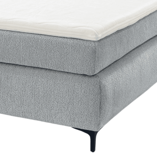 Lit boxspring 180x200cm Gitta tissu aqua