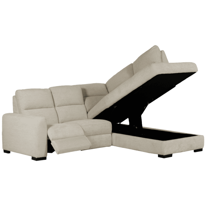 Salon d'angle droit Maeve Ivory