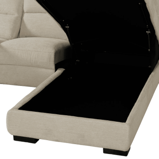 Salon d'angle droit Maeve Ivory