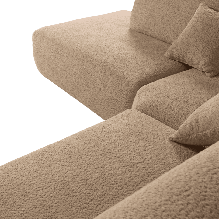 Salon d'angle Omaha beige