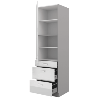Colonne 3 tiroirs Frigo 60 cm Bianka