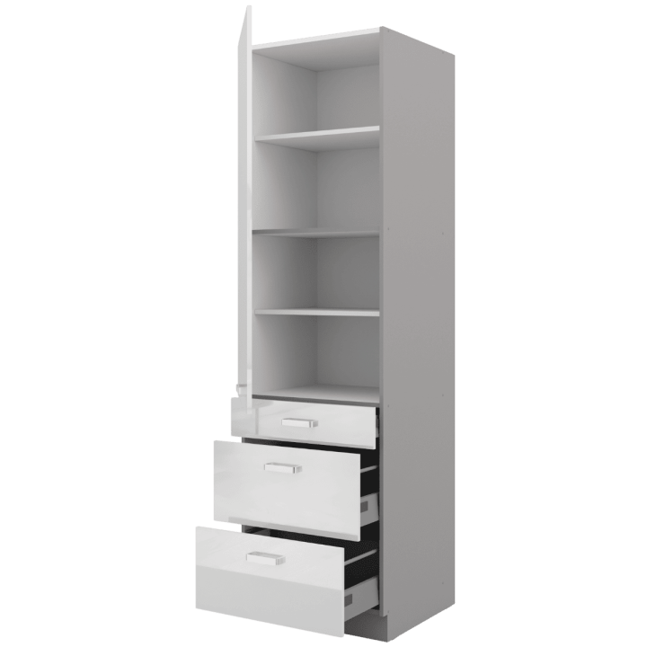 Colonne 3 tiroirs Frigo 60 cm Bianka