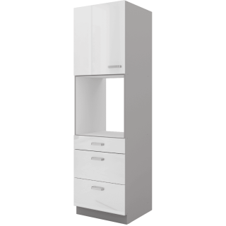 Colonne 3 tiroirs 1 porte four 60 cm bianka