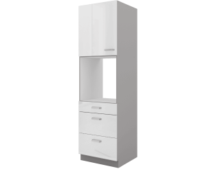 Colonne 3 tiroirs 1 porte four 60 cm bianka