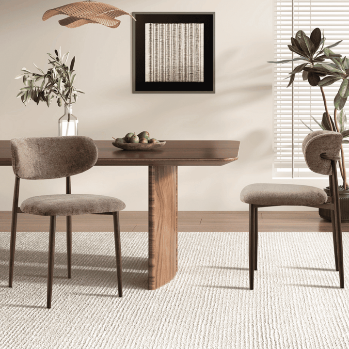 Chaise Nono Sable et Noyer