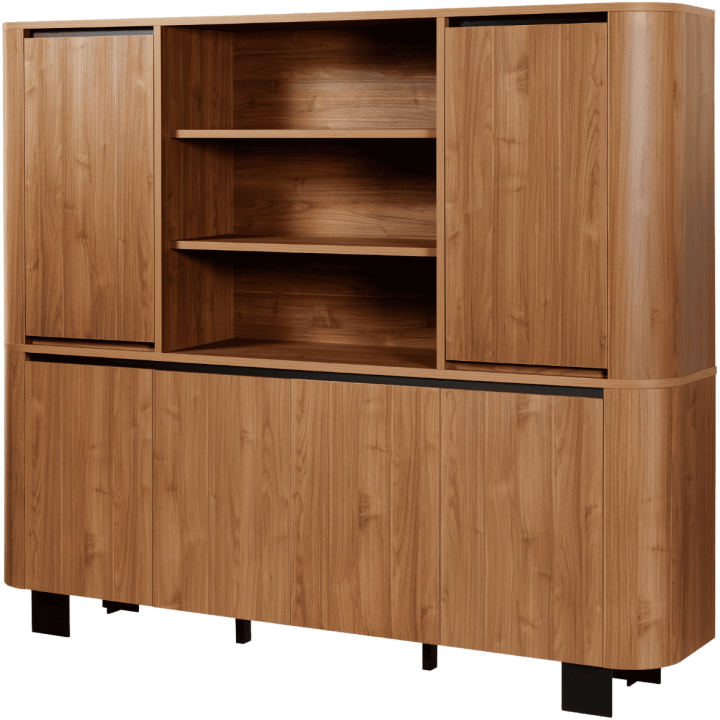 Dressoir 4 portes + haut vaisseler Valerio