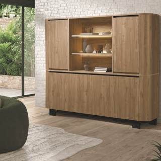 Dressoir 4 portes + haut vaisseler Valerio