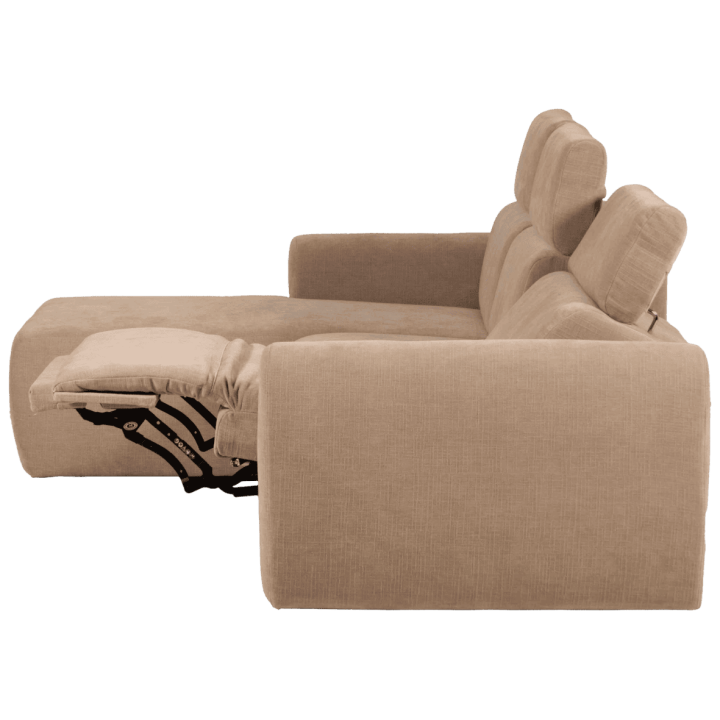 Salon d'angle gauche Isola avec 1 relax éléctrique