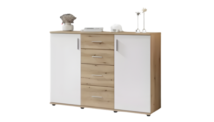 Commode à portes et tiroirs